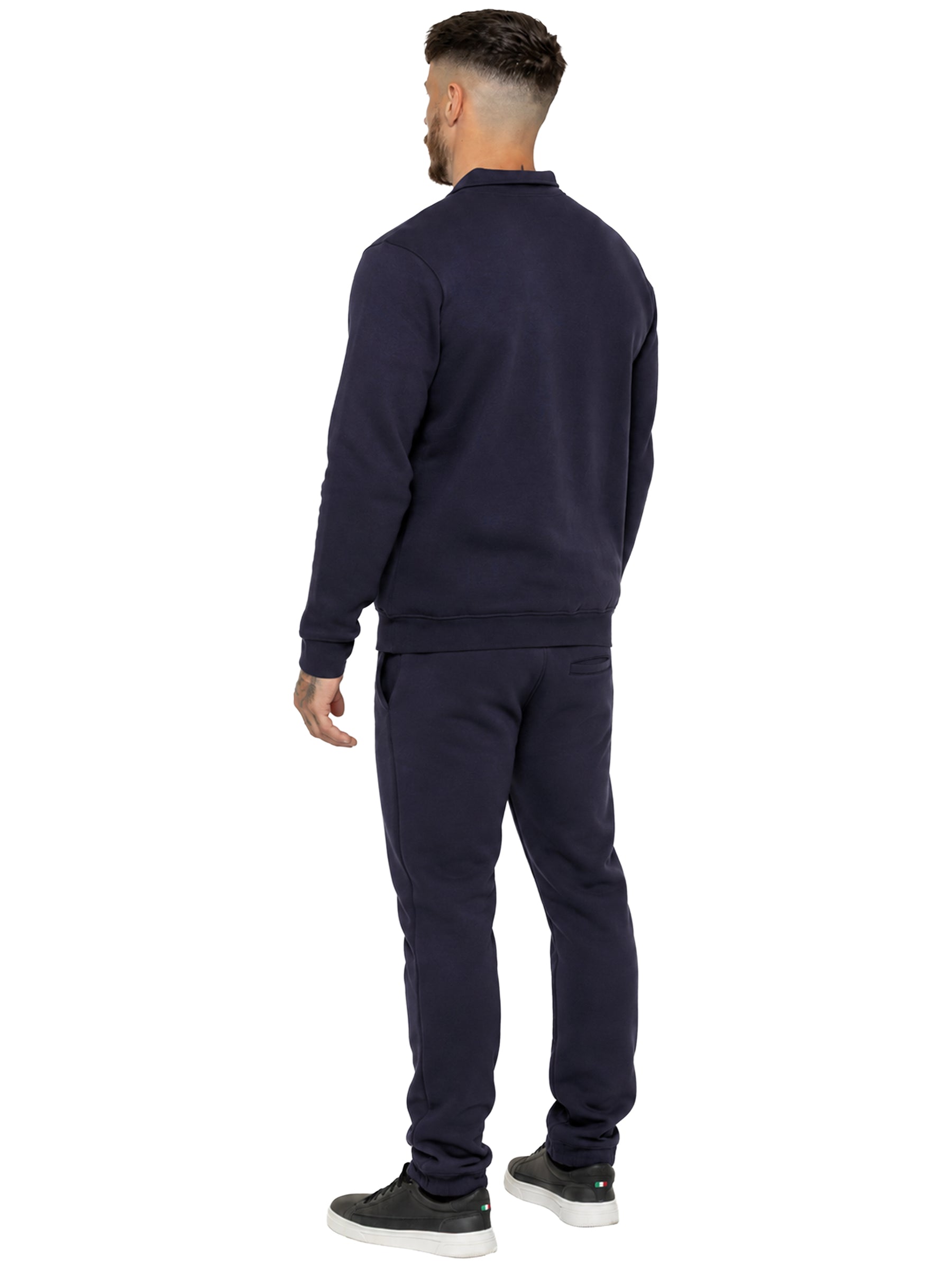 Enzo Milano | Mens Half Zip Sweatshirt & Joggers Tracksuit