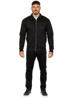 Enzo Milano | Mens Full Zip Collared Sweatshirt