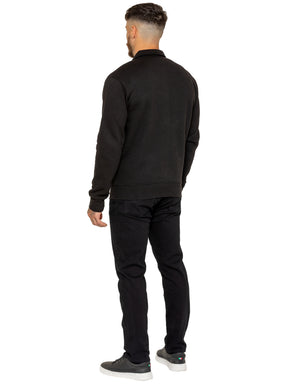 Enzo Milano | Mens Full Zip Collared Sweatshirt