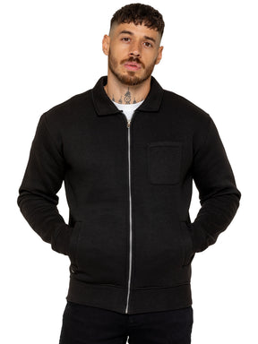 Enzo Milano | Mens Full Zip Collared Sweatshirt