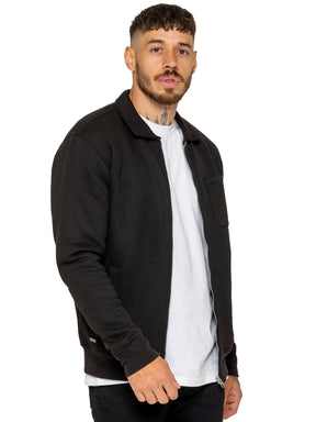 Enzo Milano | Mens Full Zip Collared Sweatshirt
