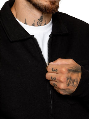 Enzo Milano | Mens Full Zip Collared Sweatshirt