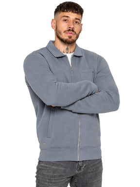 Enzo Milano | Mens Full Zip Collared Sweatshirt