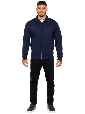 Enzo Milano | Mens Full Zip Collared Sweatshirt