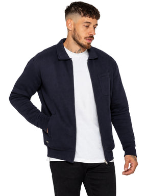 Enzo Milano | Mens Full Zip Collared Sweatshirt