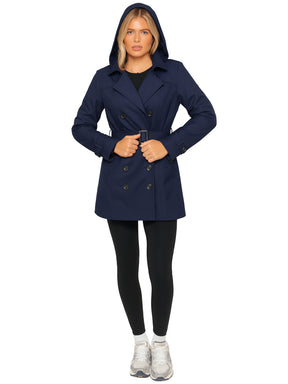 Enzo | Womens Long Trench Coat
