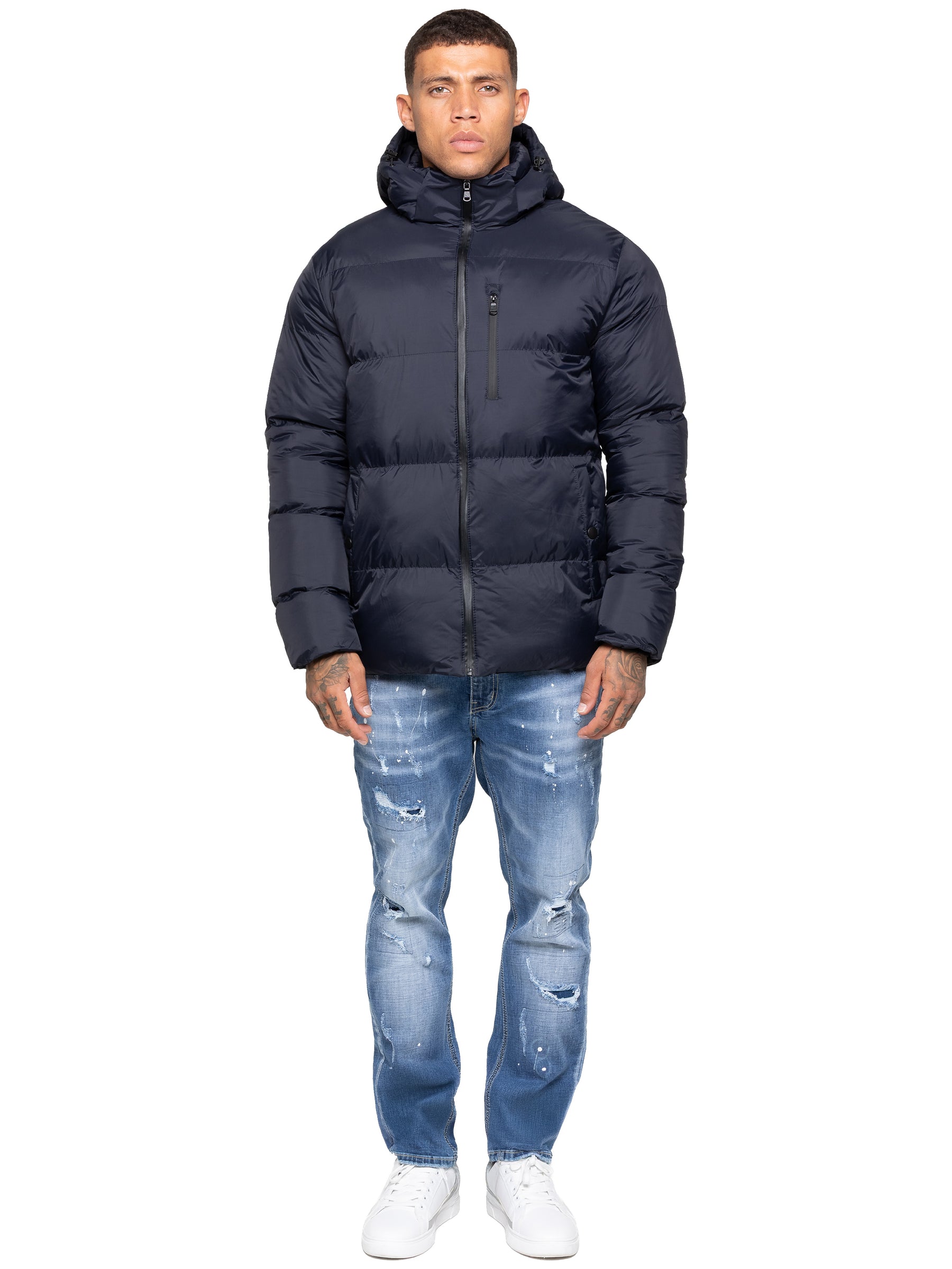 Kruze | Mens Hooded Puffer Jacket