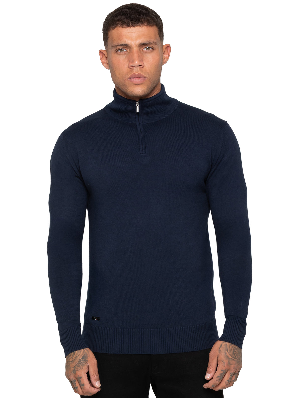 Enzo Milano | Mens Funnel Neck Knit Jumper