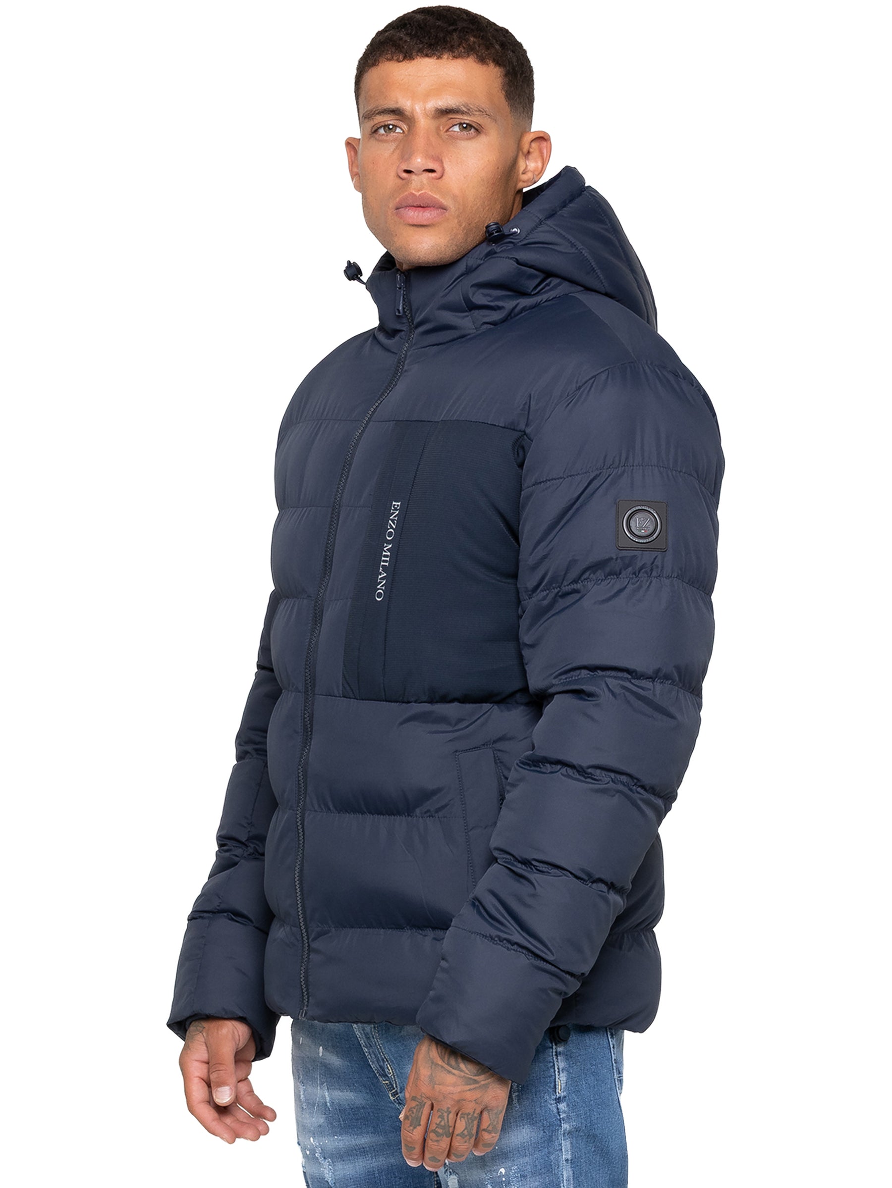 Enzo Milano | Mens Hooded Puffer Jacket