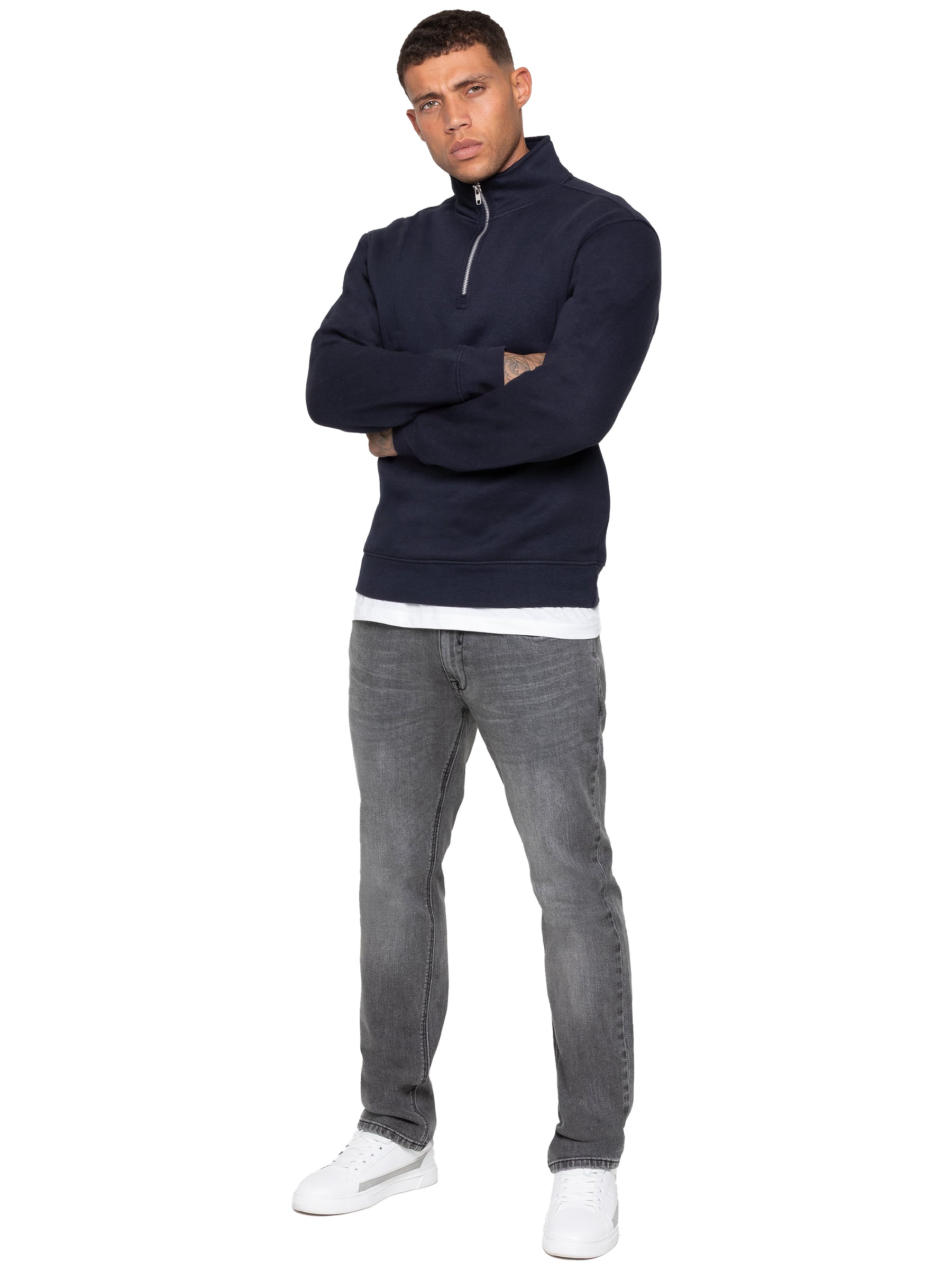 Enzo Milano | Mens Half Zip Sweatshirt