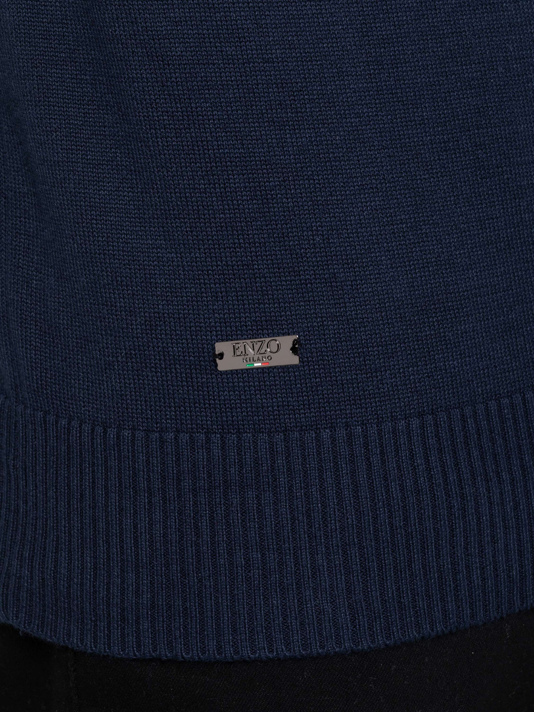 Enzo Milano | Mens Funnel Neck Knit Jumper