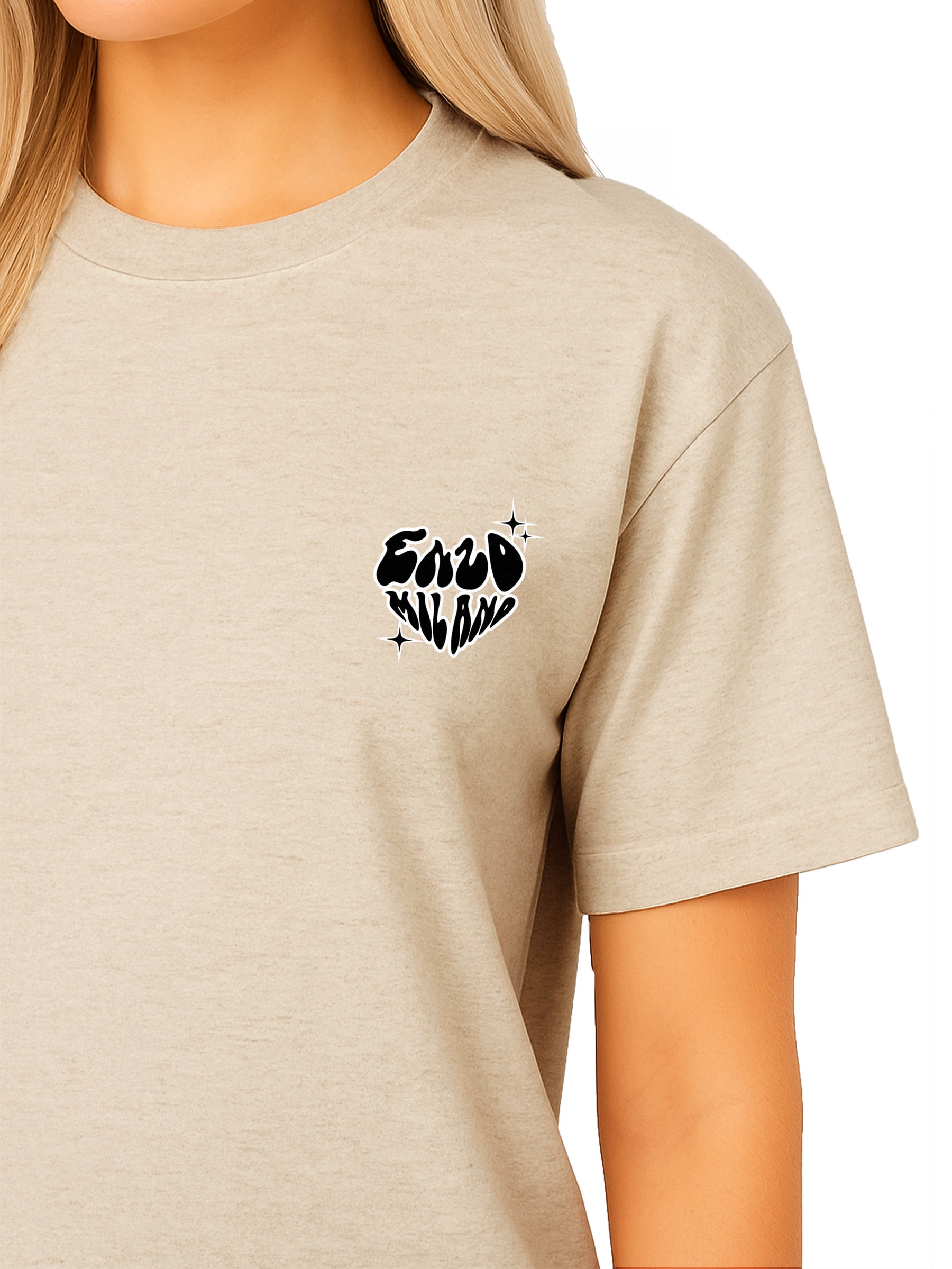 Womens Oversized Graphic Gym T-Shirt