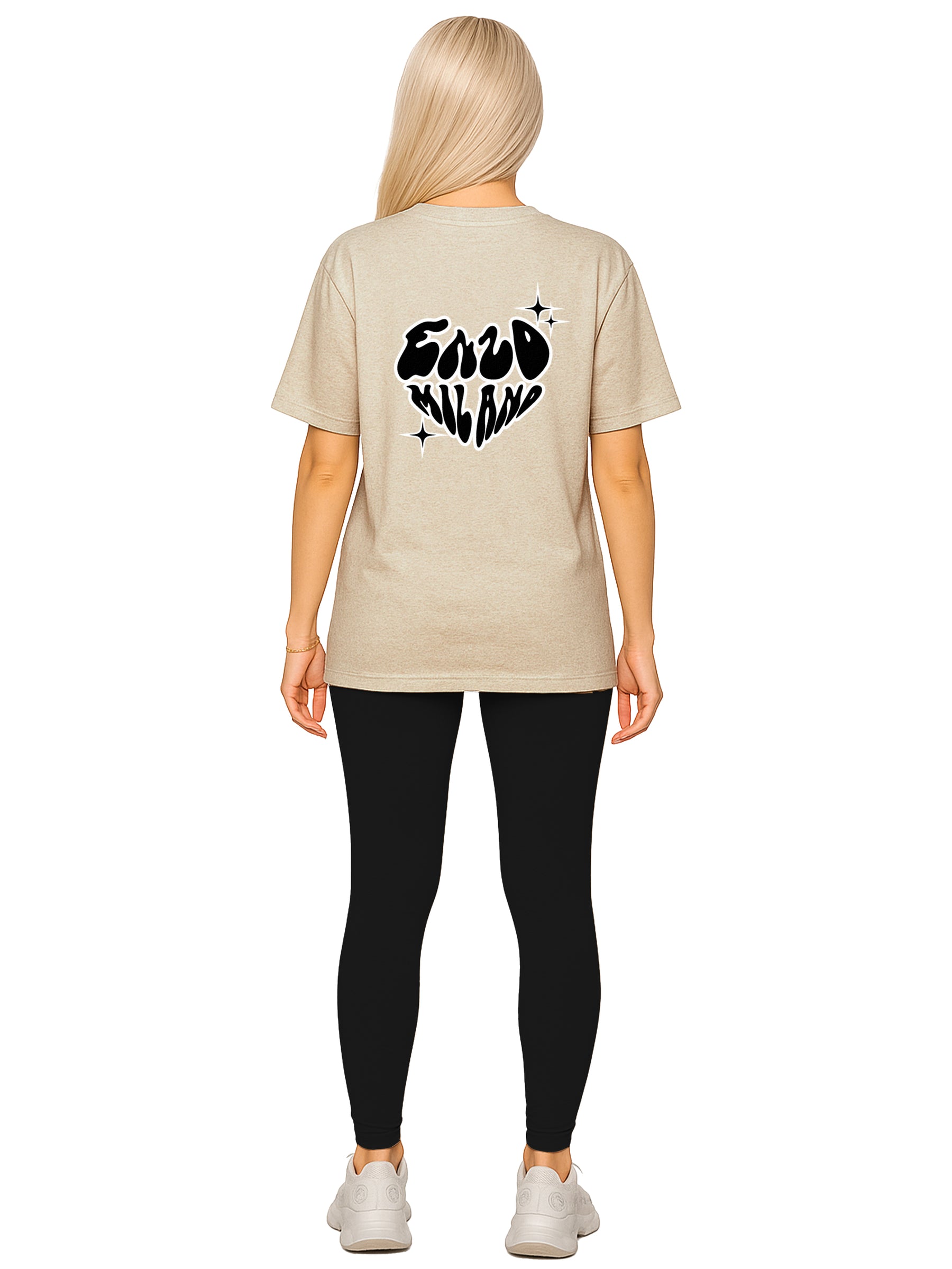 Womens Oversized Graphic Gym T-Shirt