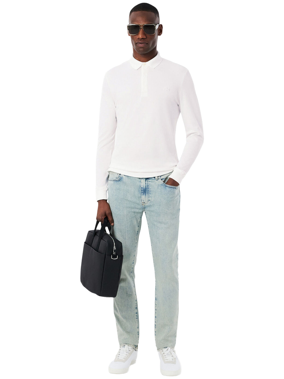 Lacoste | Mens Smart Long Sleeve Polo Shirt
