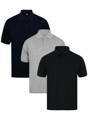 Kruze | Mens Polo T-Shirts (3 Pack)