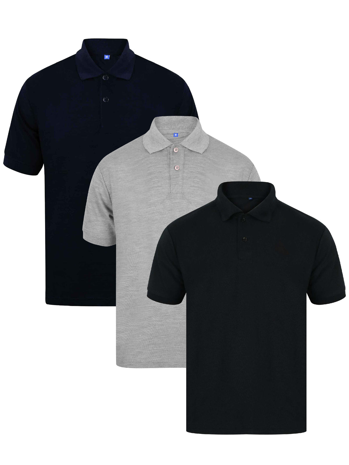Kruze | Mens Polo T-Shirts (3 Pack)