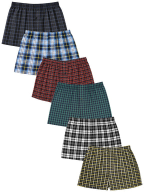 Kruze | Mens Woven Boxers Assorted 6 Pack