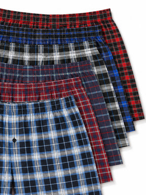 Kruze | Mens Woven Boxers Assorted 6 Pack