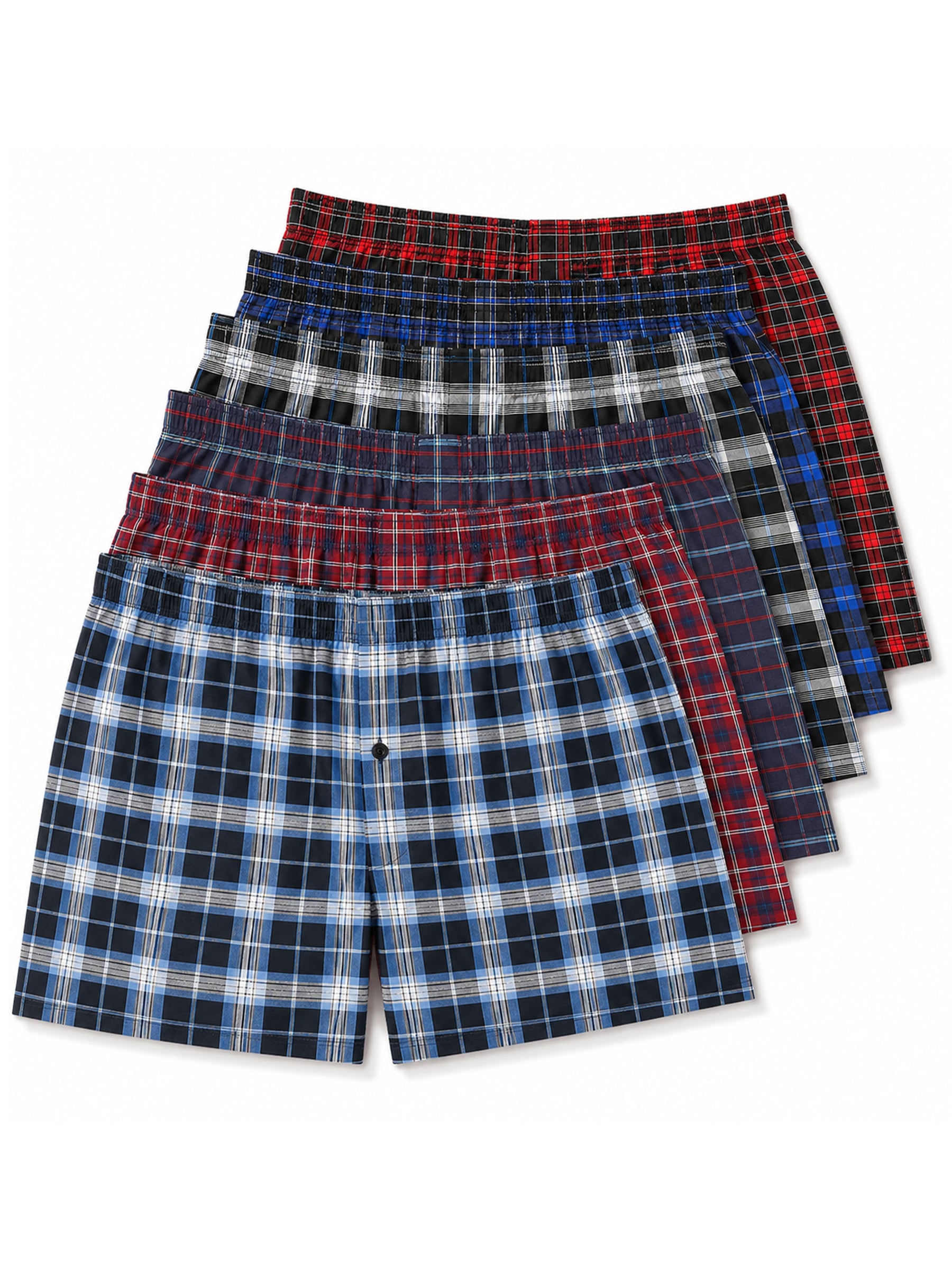 Kruze | Mens Woven Boxers Assorted 6 Pack