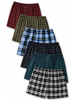 Kruze | Mens Woven Boxers Assorted 6 Pack