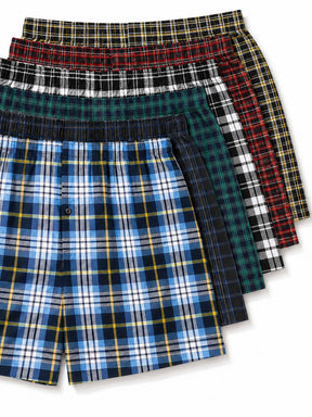Kruze | Mens Woven Boxers Assorted 6 Pack