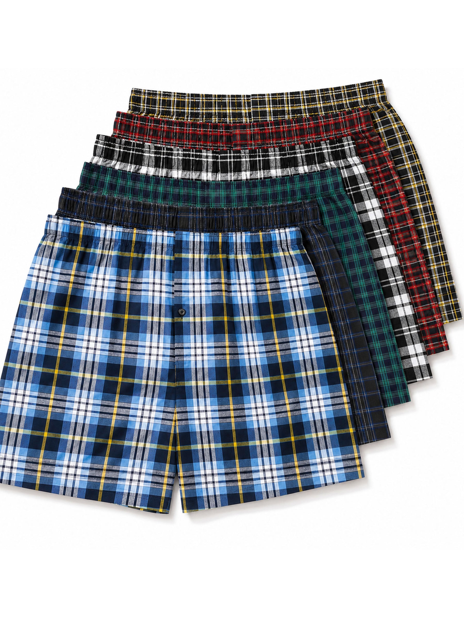 Kruze | Mens Woven Boxers Assorted 6 Pack