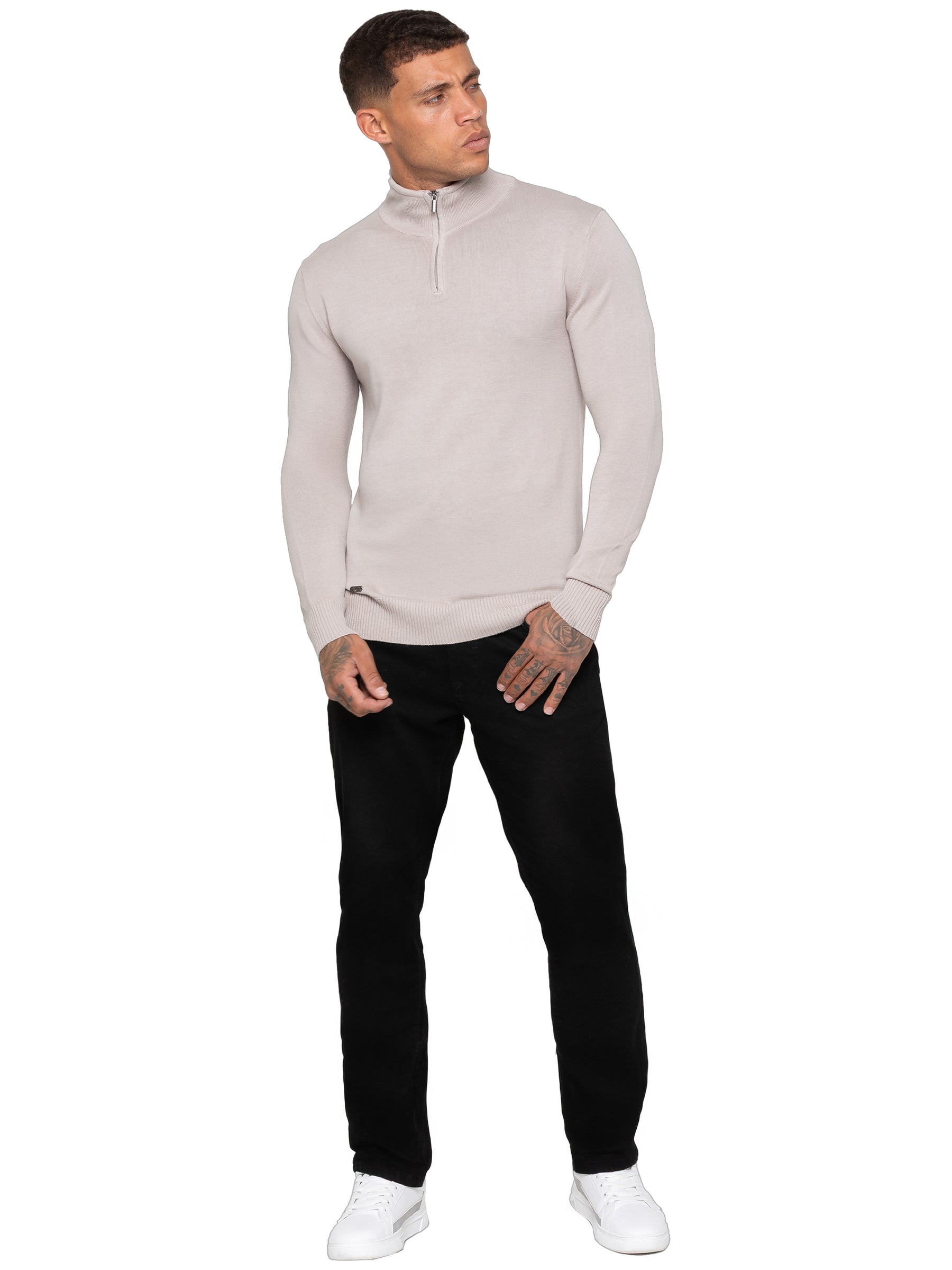 Enzo Milano | Mens Funnel Neck Knit Jumper