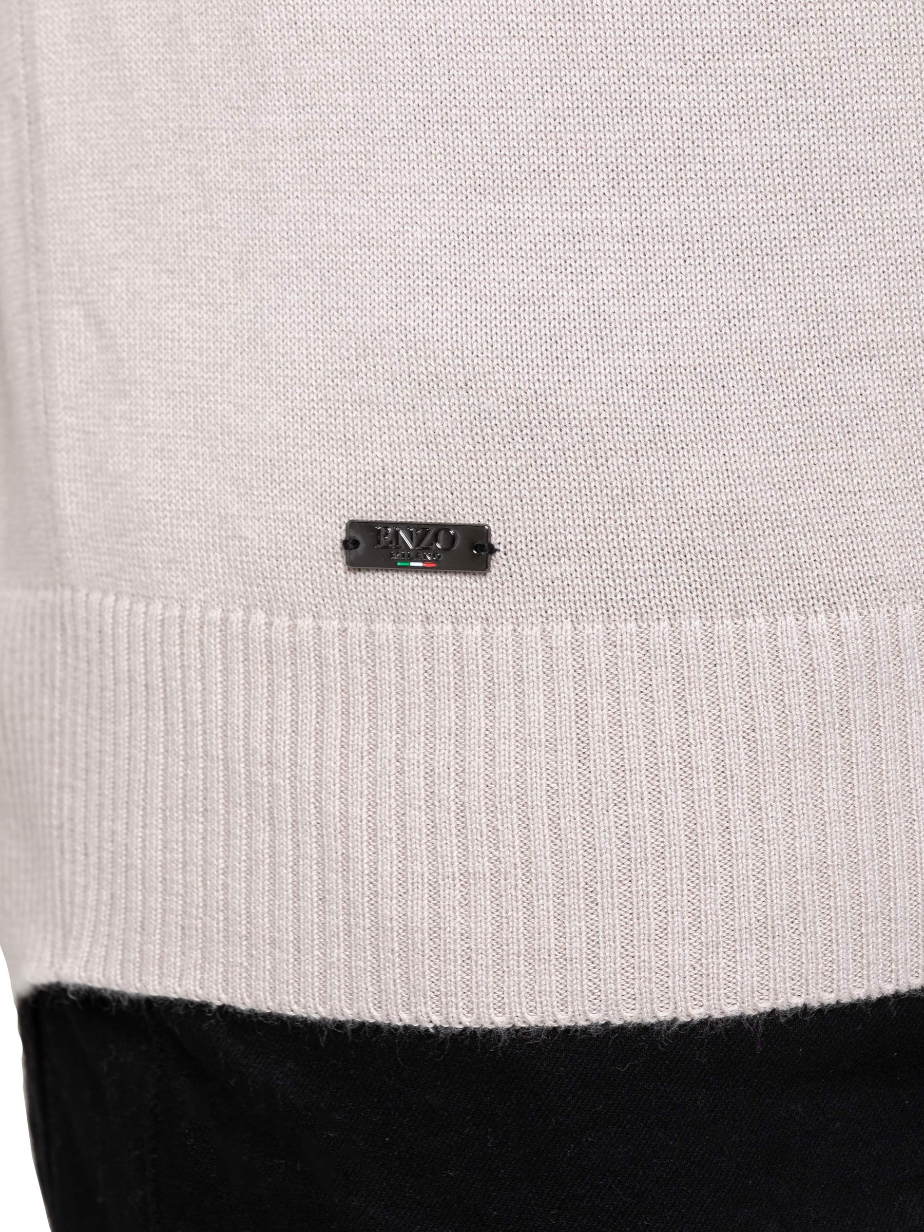 Enzo Milano | Mens Half Zip Polo Jumper