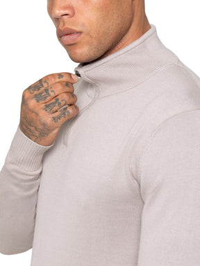 Enzo Milano | Mens Funnel Neck Knit Jumper