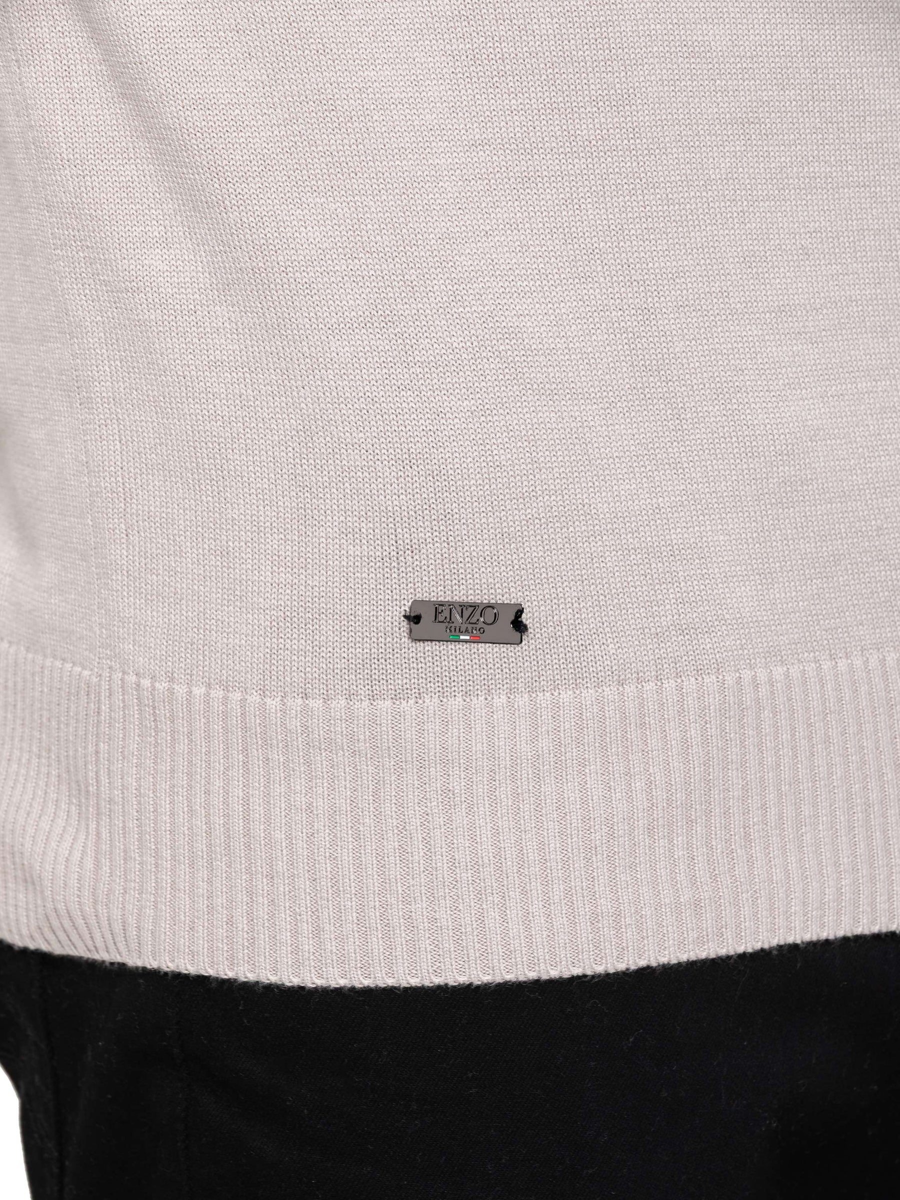 Enzo Milano | Mens Funnel Neck Knit Jumper