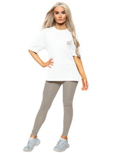 Womens Oversized Graphic Gym T-Shirt