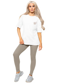 Enzo | Womens T-Shirt and Leggings Gym Set