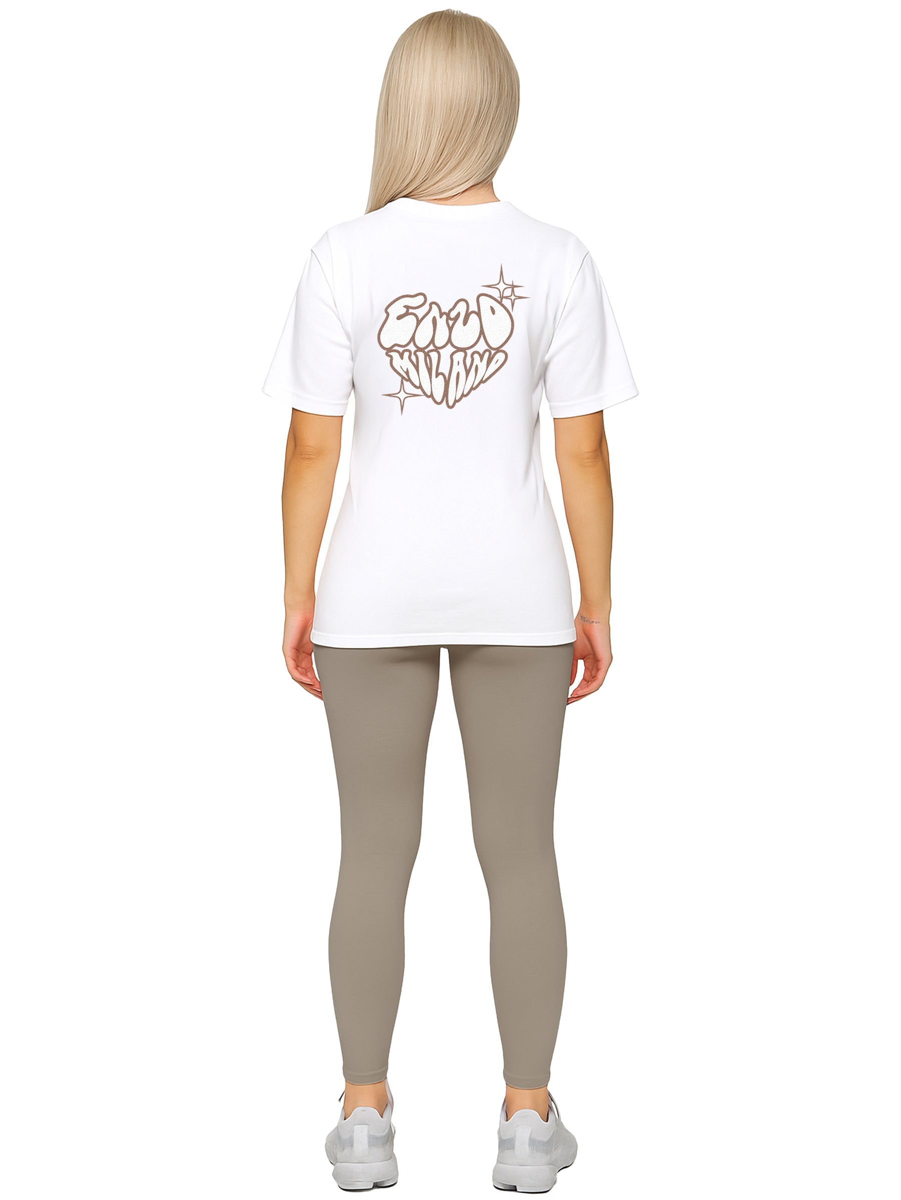 Enzo | Womens T-Shirt and Leggings Gym Set