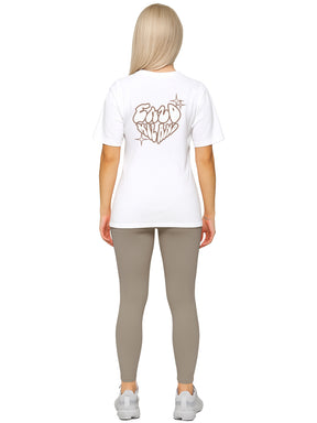 Womens Oversized Graphic Gym T-Shirt