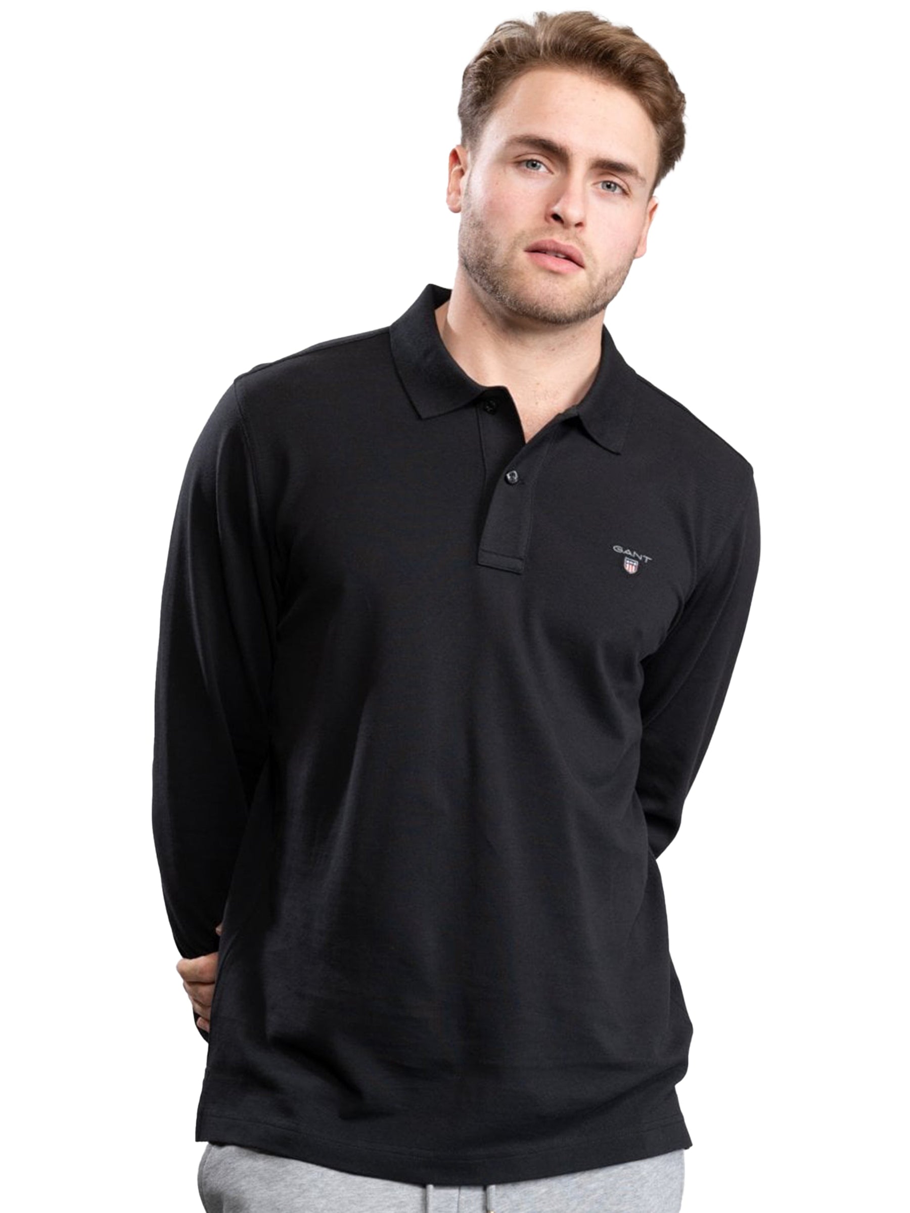 GANT_POLO_LS Copy of Gant | Mens Long Sleeve Polo Shirt GANT RAWDENIM