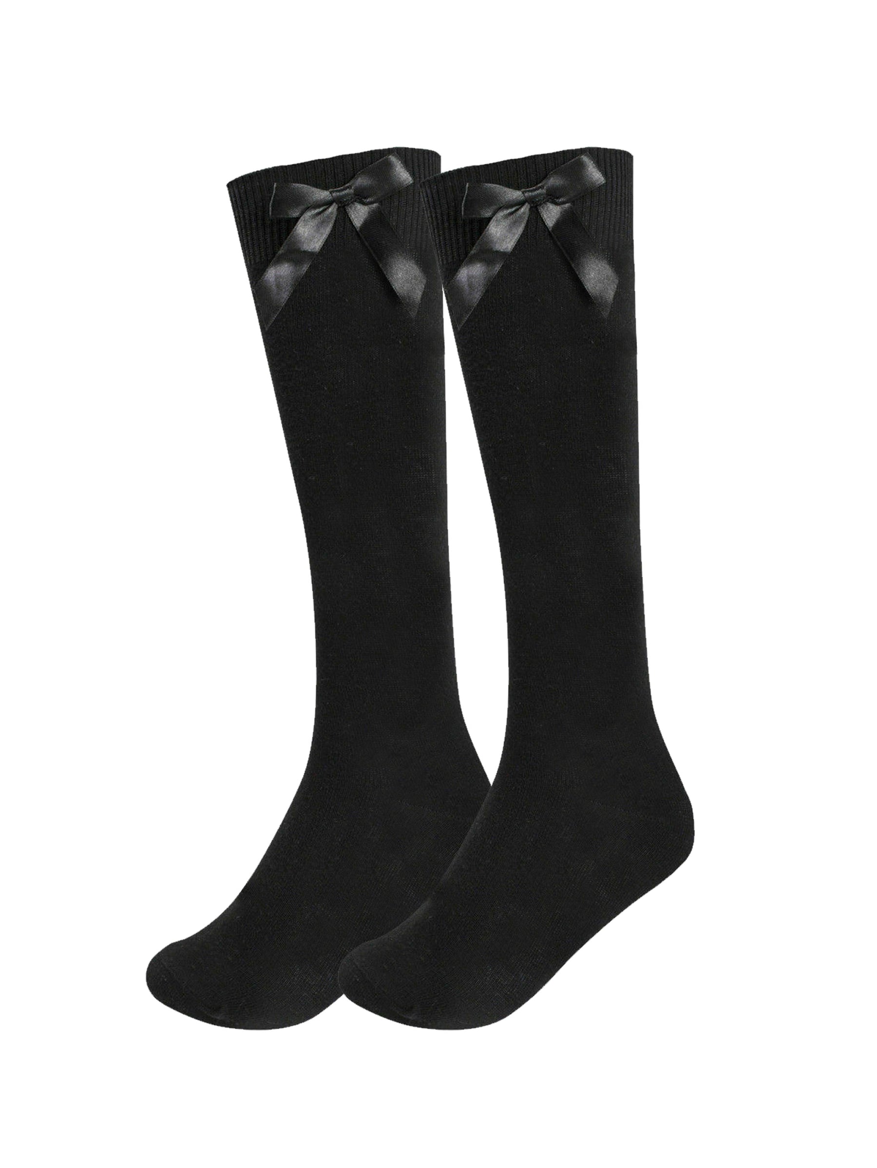 Ladies Girls Knee High Socks 6 Pack