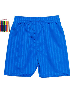 Boys Girls School Shorts Kids Gym Football Stripe Shorts PE Uniform 3-13 Years