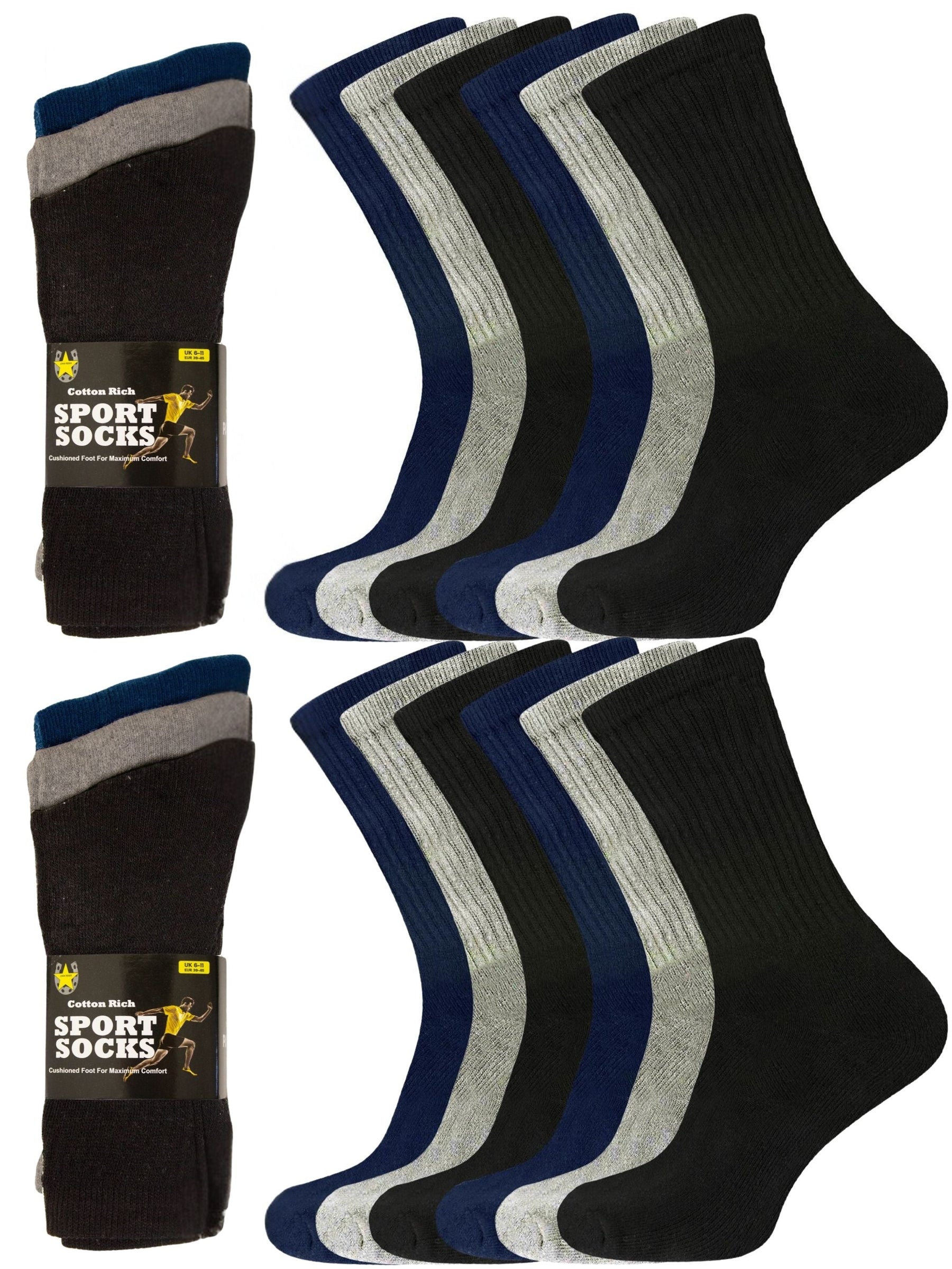 CZ23 Mens Sports Socks Ankle Gym Socks 15 Pack GUEST BRAND RAWDENIM