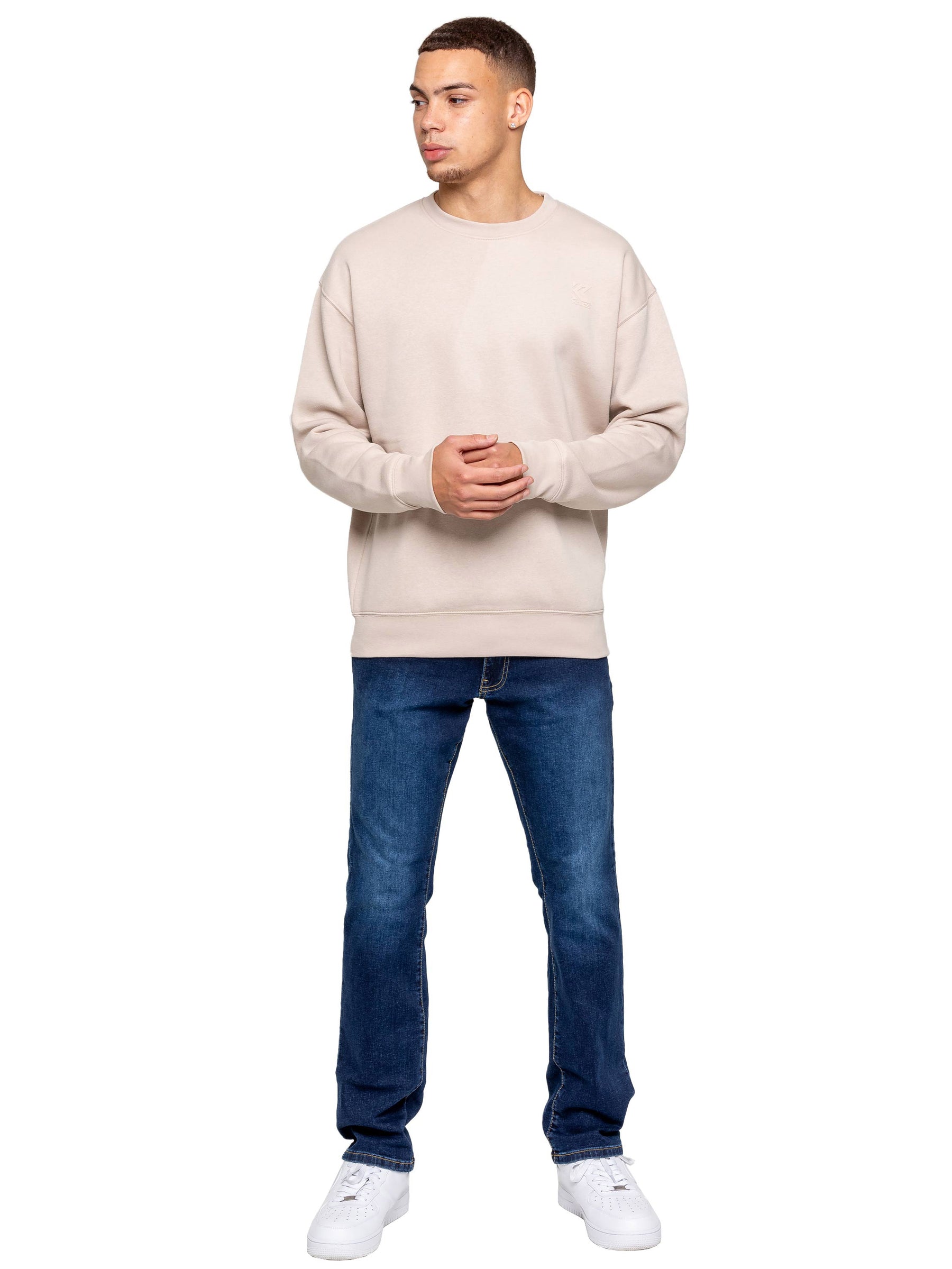 Kruze | Mens Fleece Hooded Sweatshirt Top