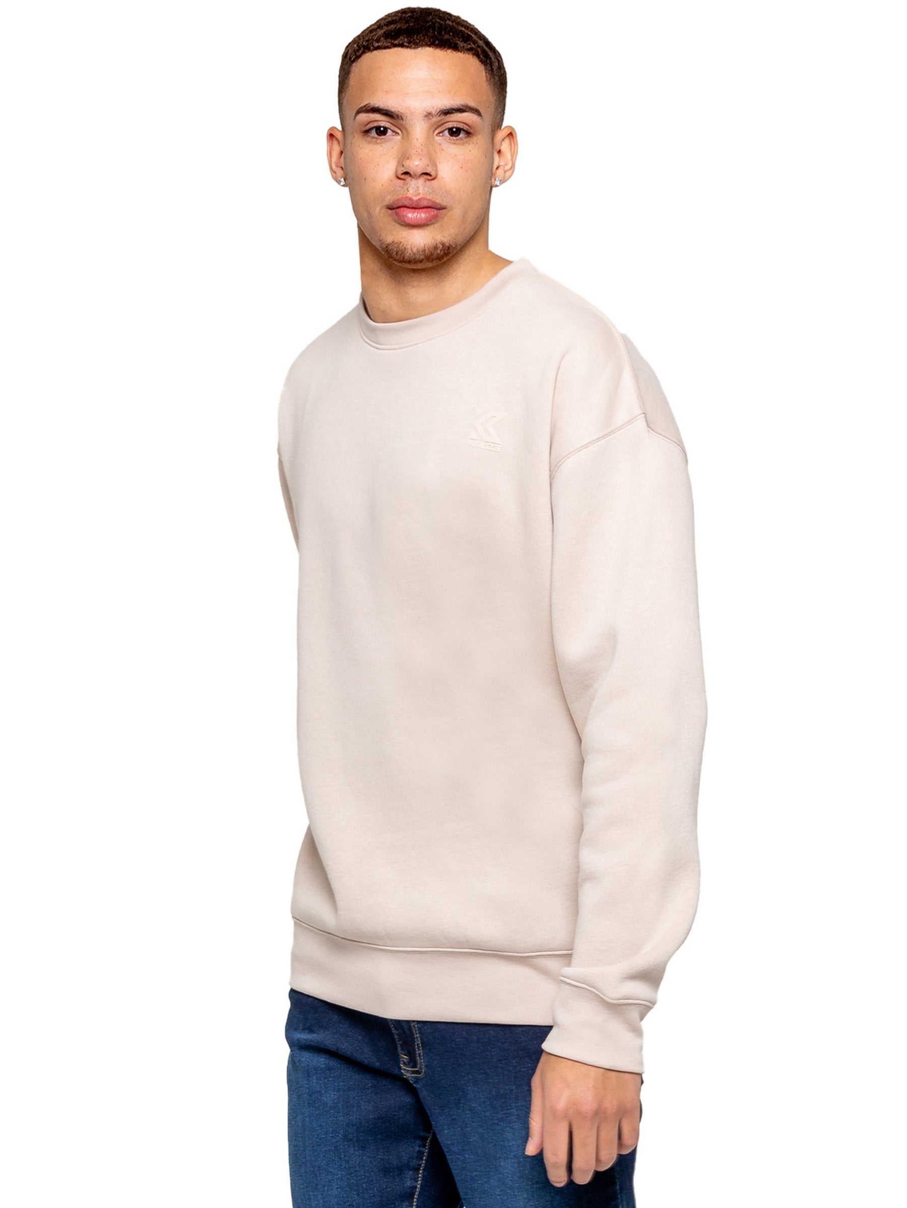 Kruze | Mens Fleece Hooded Sweatshirt Top