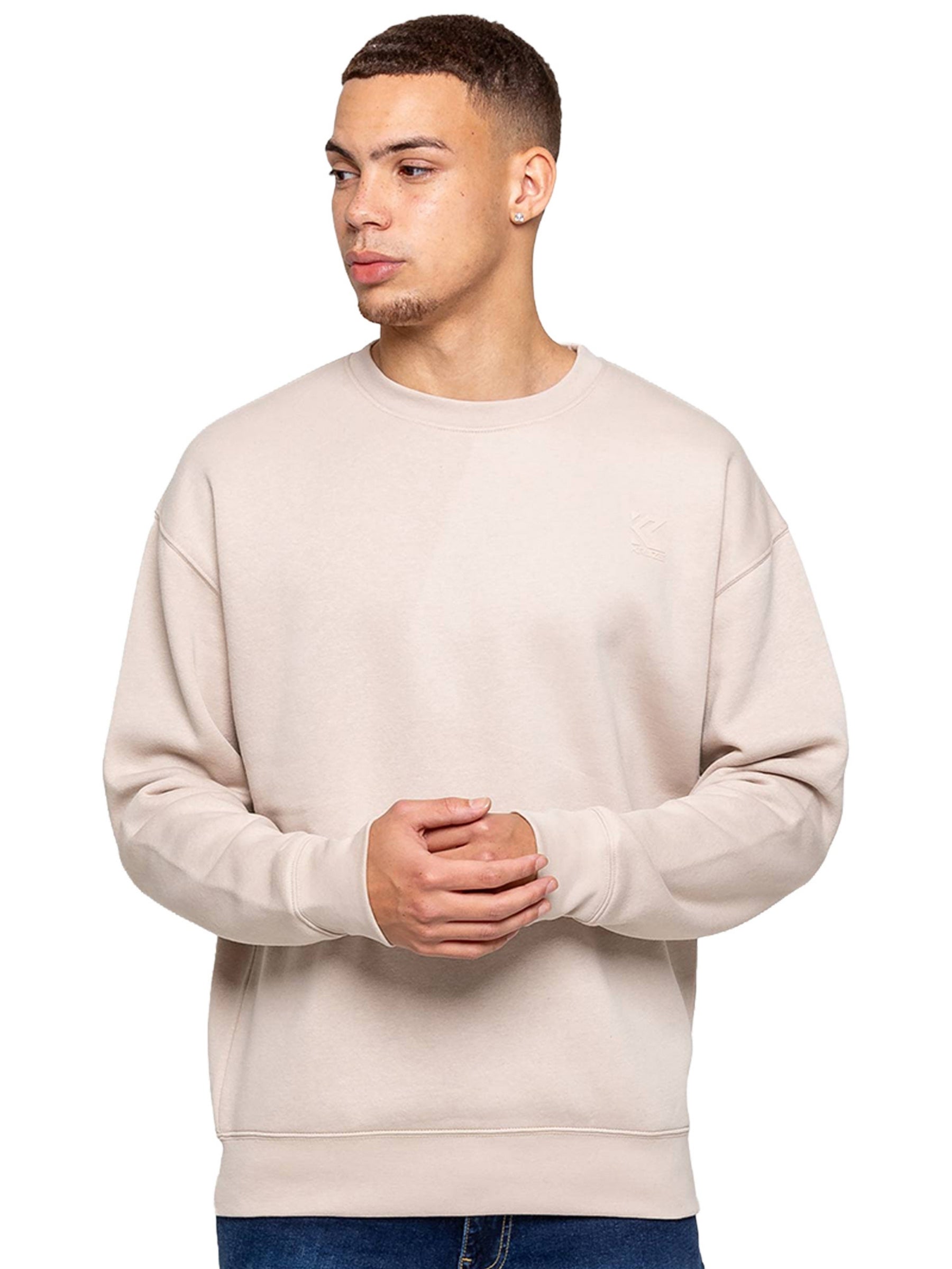 Kruze | Mens Fleece Hooded Sweatshirt Top