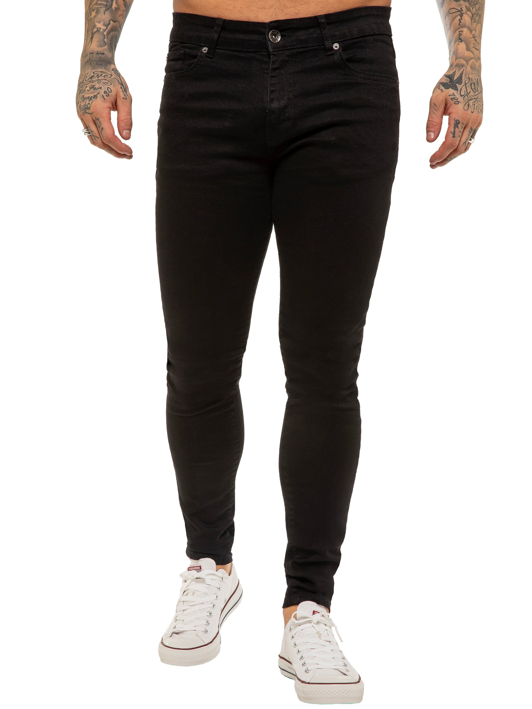 Enzo | Mens Designer Stretch Skinny Fit Jeans