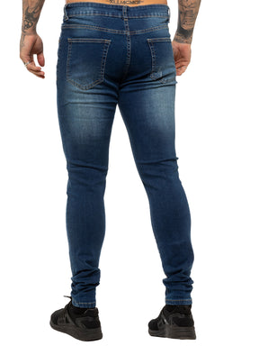 EZ376 Mens Denim Ripped Denim Jeans lsw | Enzo Designer Menswear ENZO RAWDENIM