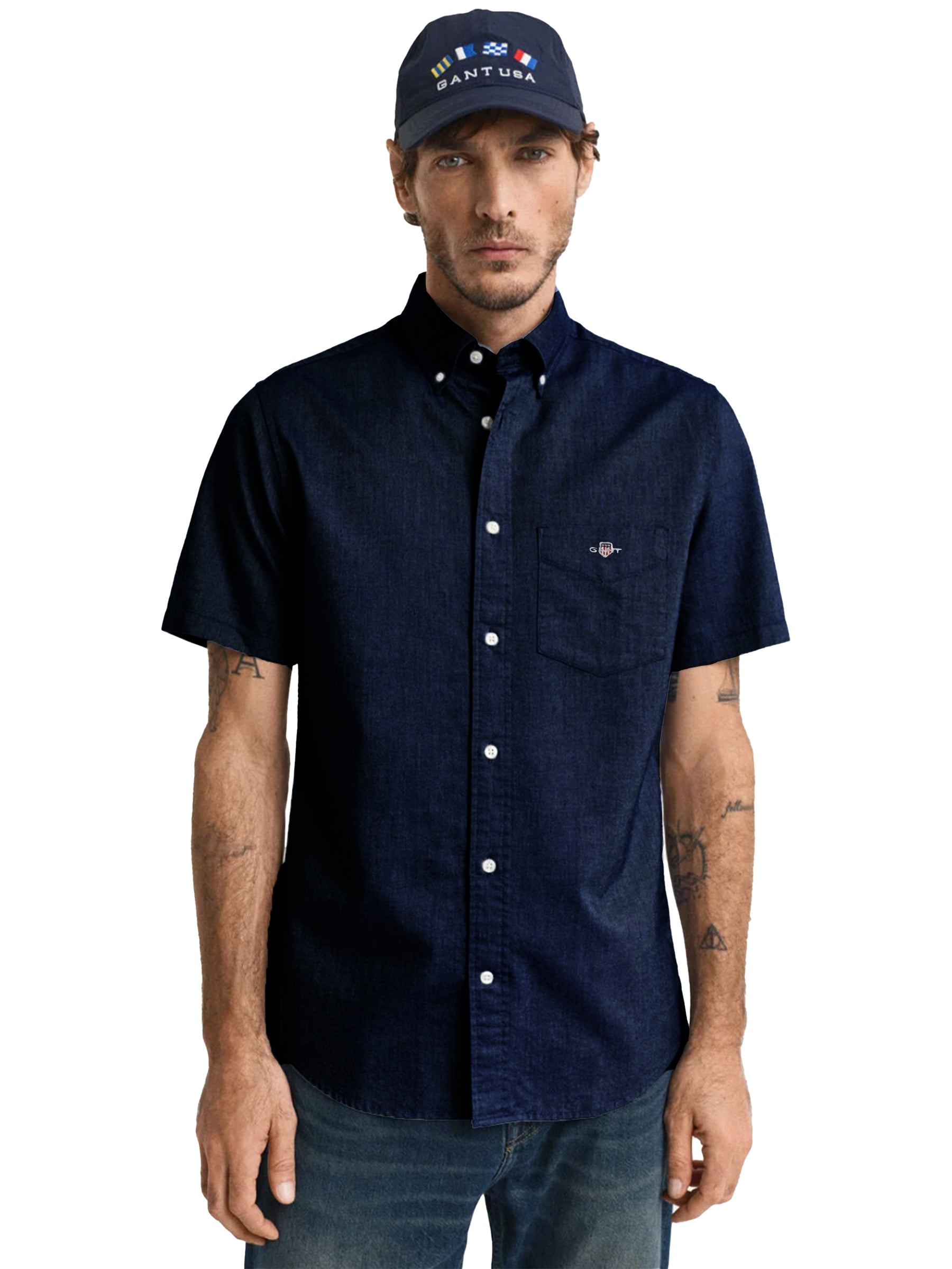 Gant | Mens Short Sleeve Regular Oxford Shirt