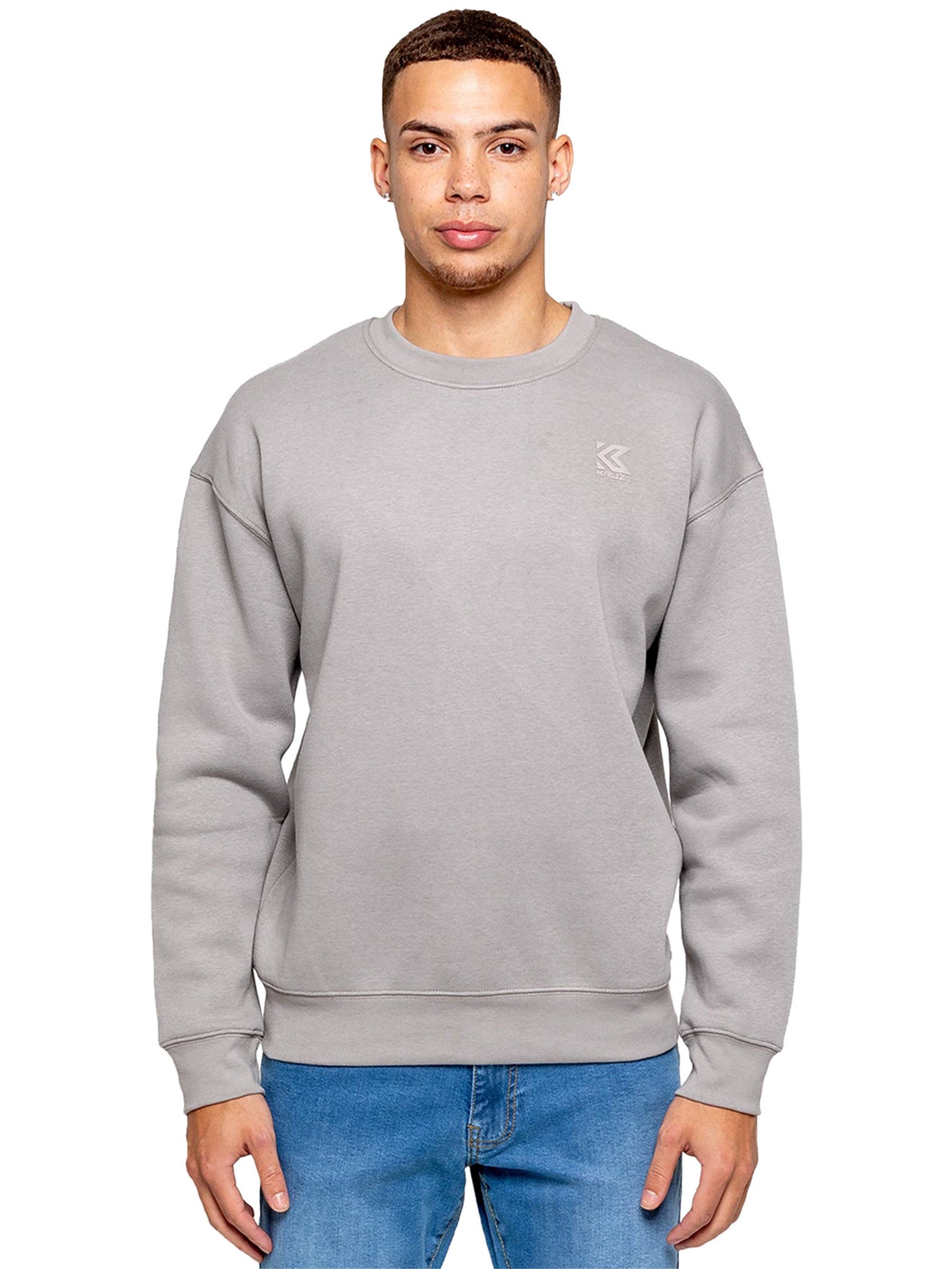 Kruze | Mens Fleece Hooded Sweatshirt Top
