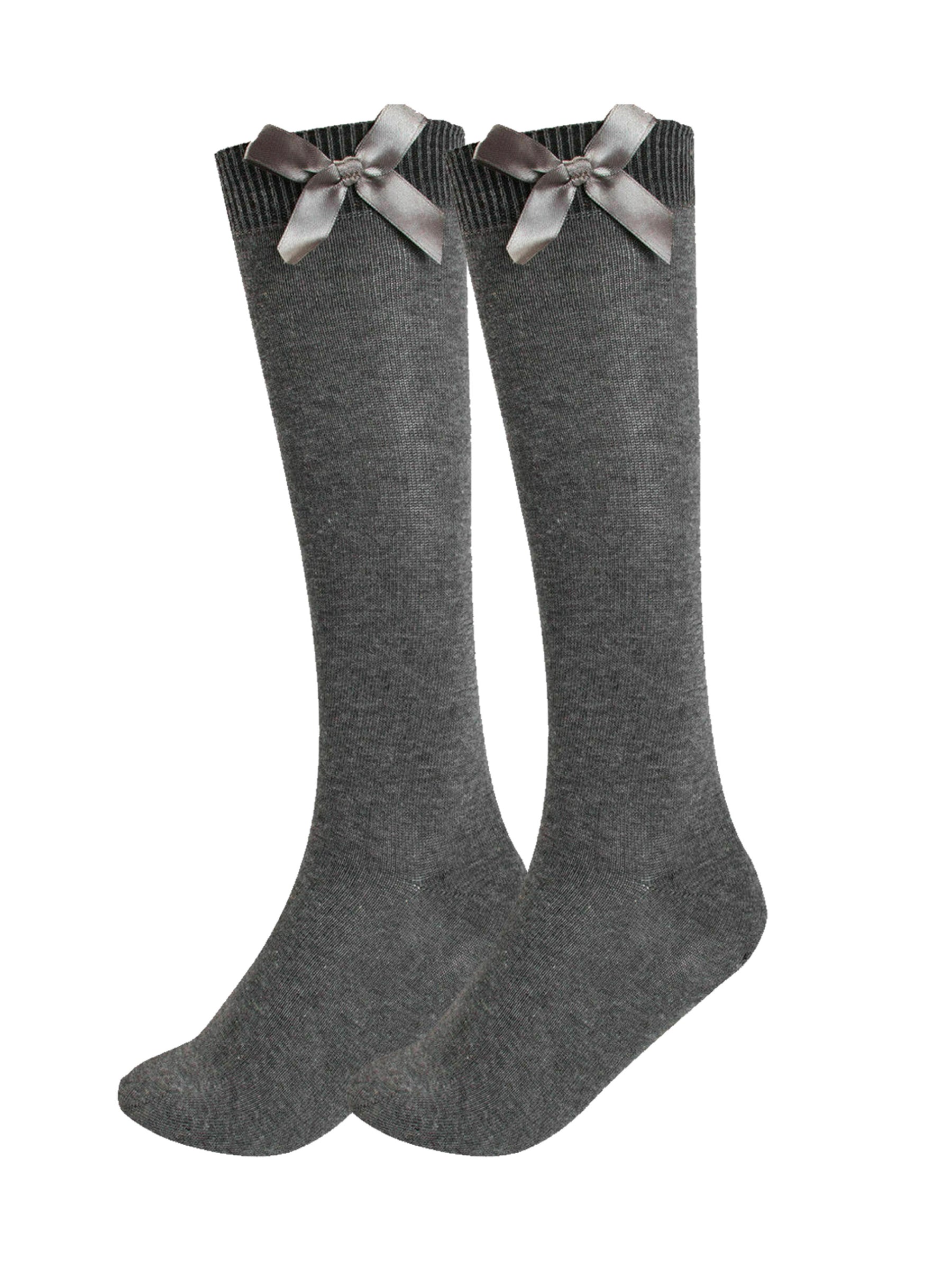 Ladies Girls Knee High Socks 6 Pack