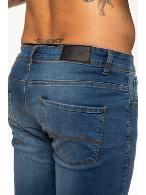 EZ325 MSW Mens Skinny Stretch Stonewash Denim Jeans | Enzo Designer Menswear ENZO RAWDENIM
