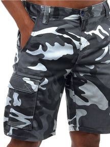 Kruze | Mens Cargo Camo Shorts