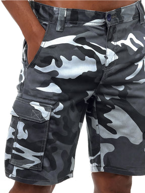 Kruze | Mens Cargo Camo Shorts