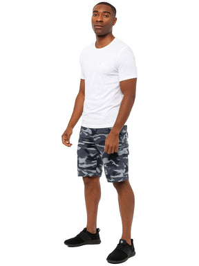 Kruze | Mens Cargo Camo Shorts